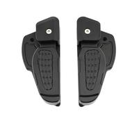 Reposapiés Universales Para Vespa Prima SPRINT 125 150 2020-2017 Adaptador De Pedal Extensión Escalones Plegables Aluminio CNC(Black)