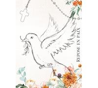 Repose en Paix - Livre d’or Funérailles - Hommage & Souvenirs | Registre Condoléances avec Pages Lignées, Photos & Messages | 8.25 x 11 Couverture ... d’Hommages Respectueux - Registre deuil