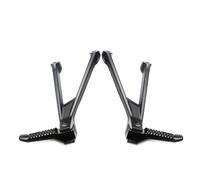 Repose-Pieds Moto Reposapiés Traseros Cromados Negros para Motocicleta S1000RR 2022 2019 2020 2021 M1000RR 2020-2022, Kit De Soporte para Pedales Y Reposapiés.(2019-2022 Black)