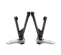 Repose-Pieds Moto Reposapiés Traseros Cromados Negros para Motocicleta S1000RR 2022 2019 2020 2021 M1000RR 2020-2022, Kit De Soporte para Pedales Y Reposapiés.(2019-2022 Silver)