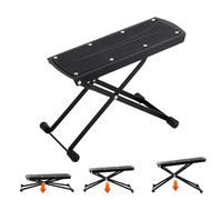 Reposo en pie para | Reposo en pie ajustable plegable | Capacidad de peso, suministros de belleza negra con carga de cojinete de 220 libras para bañarse, limpiar los pies, relajarse