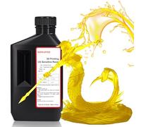 Reprapper 201 3D Druck Resin UV 405NM Standard Rapid Photopolymer Resin, with high accuracy and fluid 3D printer Harz for LCD 3D printer yellow, 1kg