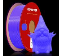 RepRapper PLA Glow in the Dark, Púrpura, Filamento PLA 1.75 (+- 0.03mm) 1kg para Impresora 3D y Bolígrafo 3D, PLA Fosforescente que Brilla en la Oscuridad, Color Púrpura