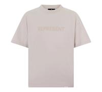 REPRESENT - Camiseta con Logo Serif Bordado - Tops - Hombre - Beige - M -