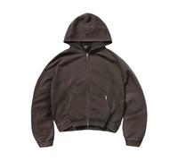 REPRESENT - Sudadera con Capucha y Cremallera Initial Boxy - Sweatshirts & Hoodies - Hombre - Marrón - L -