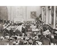 Representantes de Alemania, Bélgica, Francia, Gran Bretaña e Italia, firmando el Pacto de Locarno de 1925 por el que se garantizaba la paz de Europa Occidental. Del país de las maravillas del
