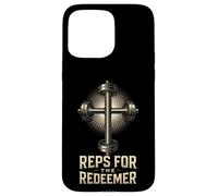 Representantes para el Redentor Christian Fitness Gym Motivación Carcasa para iPhone 15 Pro MAX