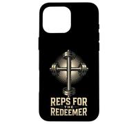 Representantes para el Redentor Christian Fitness Gym Motivación Carcasa para iPhone 16 Pro MAX