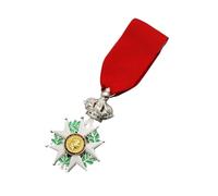 Reproducción de insignias de la Medalla de la Legión de Honor del emperador francés Napoleón, alfileres con insignia de la Orden de los Caballeros Mayores(Green)