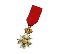 Reproducción de insignias de la Medalla de la Legión de Honor del emperador francés Napoleón, alfileres con insignia de la Orden de los Caballeros Mayores(Gold)