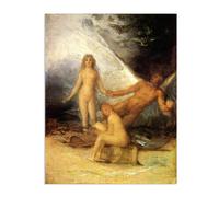 Reproducción de pinturas famosas de Francisco Goya en lienzo Bosquejo de la verdad rescatada por el tiempo Pinturas en lienzo cuadros decoracion Dormitorio oficina baño 65x50cm(26x19in)poster