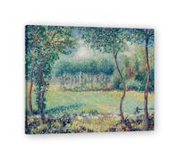 Reproducción Sobre Lienzo - T.(Trees at Giverny) - Reproducciones de Pinturas - Cuadros artísticos para decoración de salón 30x36cm Marco interno