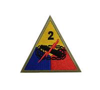 Reproducción WW2 US 2ª División blindada (infierno sobre ruedas) parche