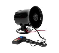 Reproductor Altavoces Audio Altavoz 3 Tonos 12V con Sonido Fuerte para Coche Alarma Advertencia para Motocicleta Accesorios para Bomberos Policía Automotriz Accesorio Sirena 20W