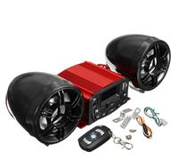 Reproductor Altavoces Audio Rojo Moto Audio SD Mp3 Universal Control Remoto Radio Altavoz