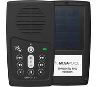 Reproductor bíblico de audio de mano con energía solar MegaVoice (RVR60) Español Reina Valera 1960 (RVR60-Solar)