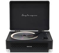 Reproductor CD Prixton Boogie Vintage 6W RMS Bluetooth Radio FM AUX Negro