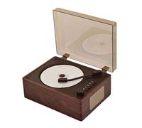 Reproductor CD Recargable con Altavoces Y Mando Distancia, Reproductor CD PortáTil PequeñO Estilo Vintage Compatible con CD, BT, USB, Entrada Aux 3,5 Mm para Entretenimiento,A