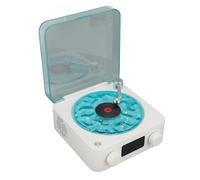 Reproductor de Altavoz Vintage, Sonido Estéreo, Altavoz Bluetooth de Vinilo Vintage con Luz Ambiental, Altavoz Vintage Portátil Creativo 3 en 1 con Pantalla de Visualización para