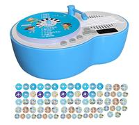 Reproductor de audio Story - Dispositivo de grabación ABS de 16 x 11 x 6,5 cm, juego de aprendizaje con 84 tarjetas, reproductores de música recargables | Dispositivos de audio para contar historias