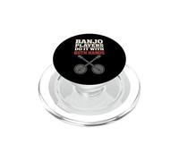Reproductor de Banjo Bluegrass Crew Pluck Life Folk Music Legend PopSockets PopGrip para MagSafe