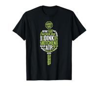 Reproductor de Bebidas Pickleball Life Paddle Word Cloud Camiseta