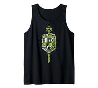 Reproductor de Bebidas Pickleball Life Paddle Word Cloud Camiseta sin Mangas