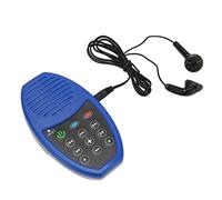 Reproductor de Biblia, Lector de Biblia Carga Solar Capacidad 4G Mini Batería de 350 MAh Portátil de Gran Volumen con Luz LED para Escucha de la Biblia (Blue)