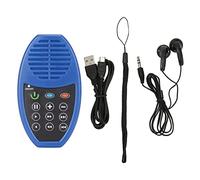 Reproductor de Biblia Solar Sonido Fuerte Volumen Ajustable Capacidad 4G Incorporada Carga Solar Reproductor de Sonido HiFi con Selección de Documentos y Lectura de (BLUE)