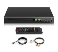 Reproductor de BLU Ray HD para TV, Reproductor de DVD/CD/BLU-Ray, Reproduce Discos BLU-Ray de Región 2, Reproductor de CD/DVD sin Región 1080P para el Hogar con Entrada USB y Salida Coaxial AV HDMI