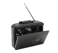 Reproductor de Casete Portátil con Altavoz Transparente, Reproductor de Casete FM Am, Minireproductor de Cinta Estéreo Retro, Conector para Auriculares de 3,5 Mm, Control de