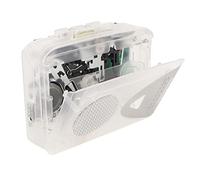 Reproductor de Casete Portátil, de Radio FM Am Retro con Altavoz y Conector para Auriculares, Convertidor de Casete a MP3, Grabadora de Reproductor de Cinta para Viajes, (Transparente)
