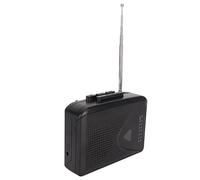 Reproductor de Casete Portátil, FM Am Radio Estéreo Cinta a MP3 Convertidor de Audio Reproductor de Música, con Conector de 3,5 Mm y Altavoz (Negro)