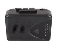 Reproductor de Casete Portátil, Grabadora de Casete Estéreo con Radio FM Am, Reproductor de Casete USB con Conector de 3,5 Mm y Altavoz (Negro)