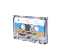 Reproductor de casetes con cinta de música virgen de 90 minutos.