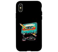 Reproductor de casetes de música mixtape, estilo vintage de los años 80, estilo retro Carcasa para iPhone X/XS