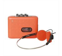 Reproductor de casetes portátil, grabadora de casetes, convertidor de casete USB C a MP3, reproductor de casetes con auriculares A