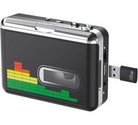 Reproductor de Casetes USB Portátil, Convertidor Digital de Casetes a MP3, Grabación Automática/Manual, Con Salida de Auriculares de 3,5 mm, Reproducción Inversa Automática, No Se Necesita Computadora