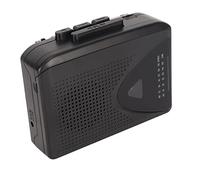 Reproductor de Cassette, Reproductor de Cinta Portátil con Conector de 3,5 Mm, Radio FM Am Reproductor de Cinta con Altavoz, Batería 2AA o Fuente de Alimentación USB (Negro)