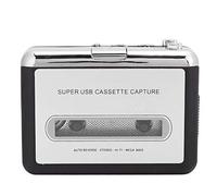 Reproductor de Cassette, Reproductor de música de Audio con Cable USB, convertidor de Cassette Independiente convertidor de Cassette USB a mp3,