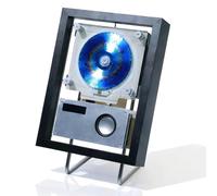 Reproductor de CD con Bluetooth 5.1 - Marco de música de montaje en pared, compatible con CD, USB, radio FM, entrada AUX, decoración ideal para el hogar y la oficina para dormitorio, sala de estar