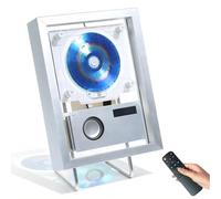 Reproductor De CD Con Marco De Fotos Y Función De Música, Con Funciones De CD, USB, Radio FM, Bluetooth 5.1 Bidireccional, Modo Aux, Control Remoto, Para El Hogar, El Pasillo O La Oficina Silver