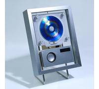 Reproductor De CD con Marco De Música para Pared, Marco Decorativo para Fotos, Salida Bluetooth 5.1/USB/AUX, con Control Remoto/Altavoces/6 Efectos De Iluminación, para Decoración De Paredes