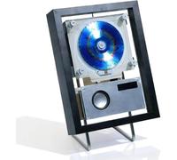 Reproductor de CD de montaje en pared con Bluetooth 5.1, control remoto y marco de fotos decorativo para decoración del hogar, galería y oficina