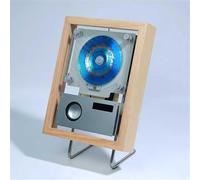 Reproductor de CD de montaje en pared con control remoto, Bluetooth 5.1, USB, AUX, altavoces integrados, decoración de oficina en casa