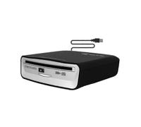Reproductor de CD externo universal compatible con coche - Reproductor de CD portátil que se conecta al puerto USB del coche, portátil o TV.