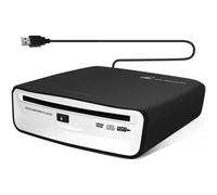 Reproductor de CD externo universal para coche: reproductor de CD portátil, se conecta al puerto USB del coche, portátil, TV, C