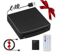 Reproductor de CD para Coche con Control Remoto, Reproductor de Radio USB 2.0 CD/DVD Externo para Interfaz Estéreo, Conexión USB Reproductor de CD,Coche/Televisión/Ordenador Portátil Universal