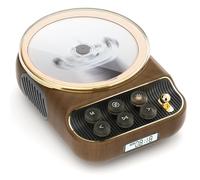 Reproductor de CD para el hogar, Escritorio, Reproductor de CD con Altavoces, Reproductores de CD, Bluetooth 5.3 con Control Remoto, Cubierta Antipolvo, Pantalla de Radio FM, Temporizador USB-Madera