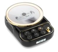 Reproductor de CD para el hogar, Escritorio, Reproductor de CD con Altavoces, Reproductores de CD, Bluetooth 5.3 con Control Remoto, Cubierta Antipolvo, Pantalla de Radio FM, Temporizador USB-Negro